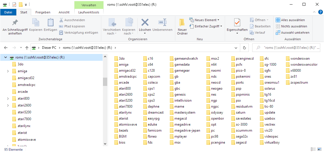 SSH-Zugriff Ã¼ber Windows Dateimanager